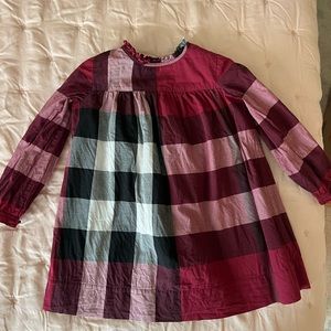 Burberry dress. Maroon 2Y